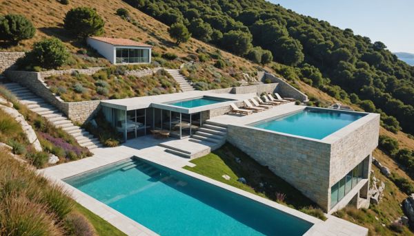 Construire une piscine sur terrain en pente au Pays Basque